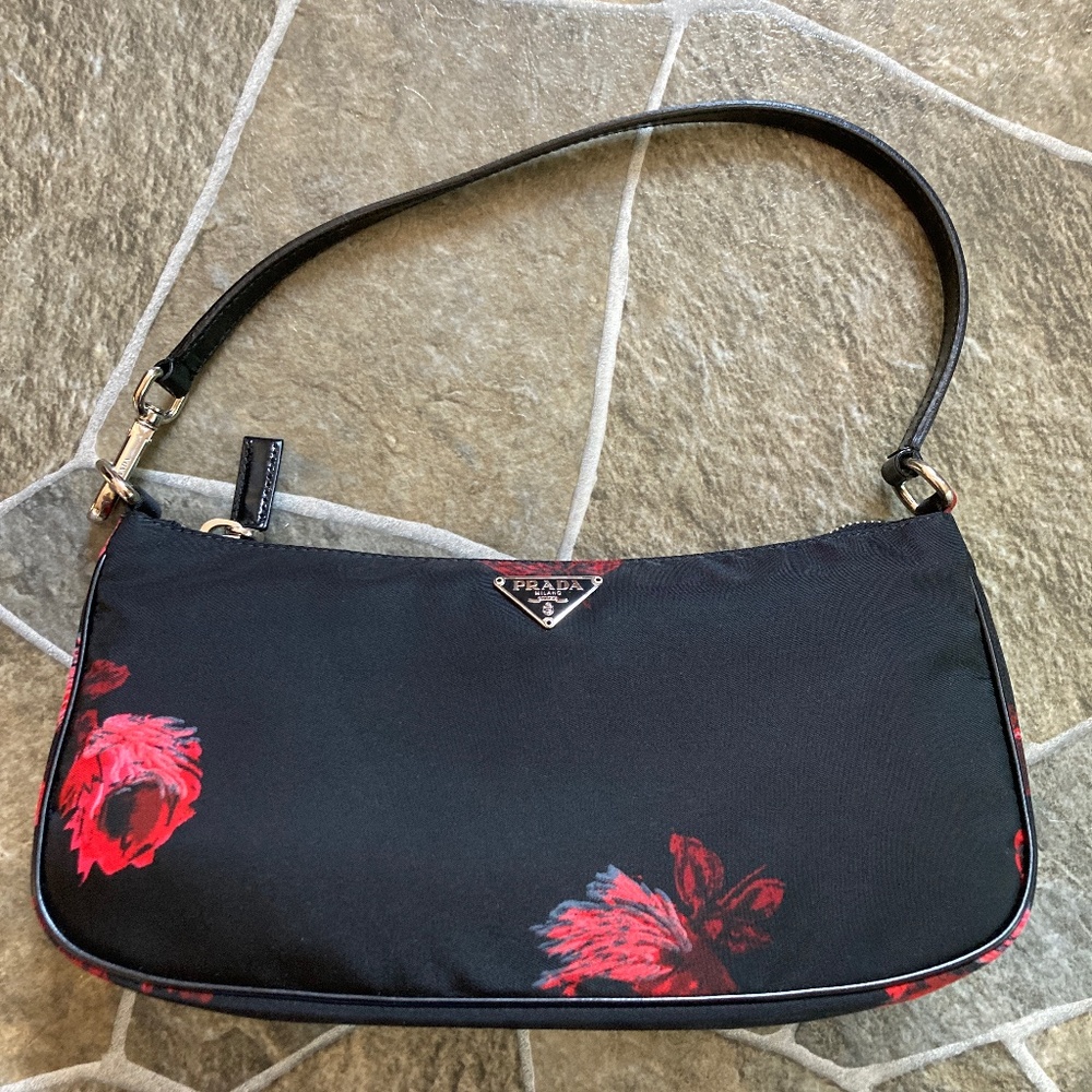Prada Roses Stampata Mini Bag Pochette